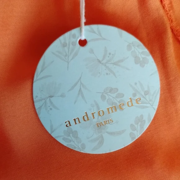 Elegant Orange Maxi Skirt